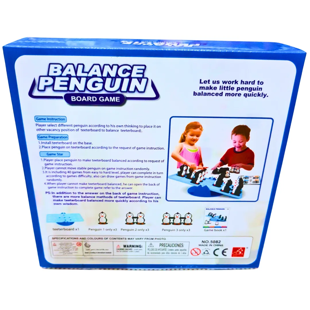 Balance Penguin Board Game – Fun Strategy & Dexterity Game for Kids | Ages 6  | 2  Players