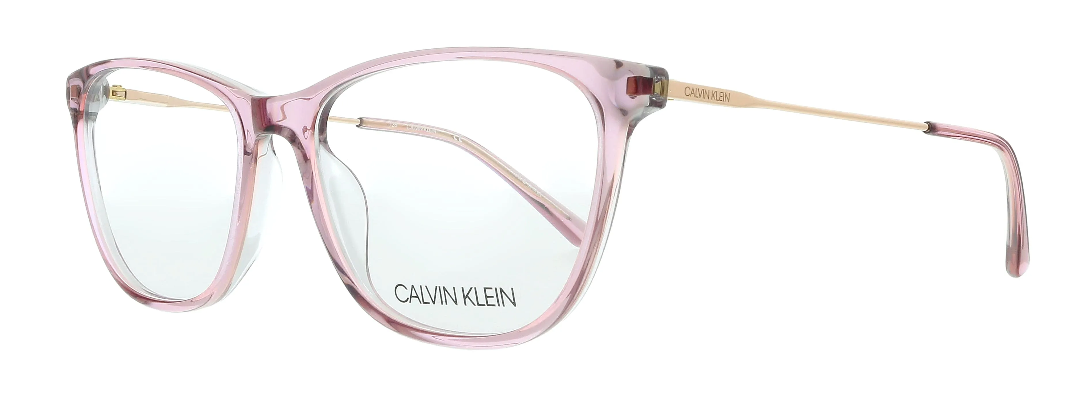 Calvin Klein CK18706 535 Crystal Mauve Laminate Cat Eye Eyeglasses