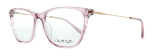 Calvin Klein CK18706 535 Crystal Mauve Laminate Cat Eye Eyeglasses