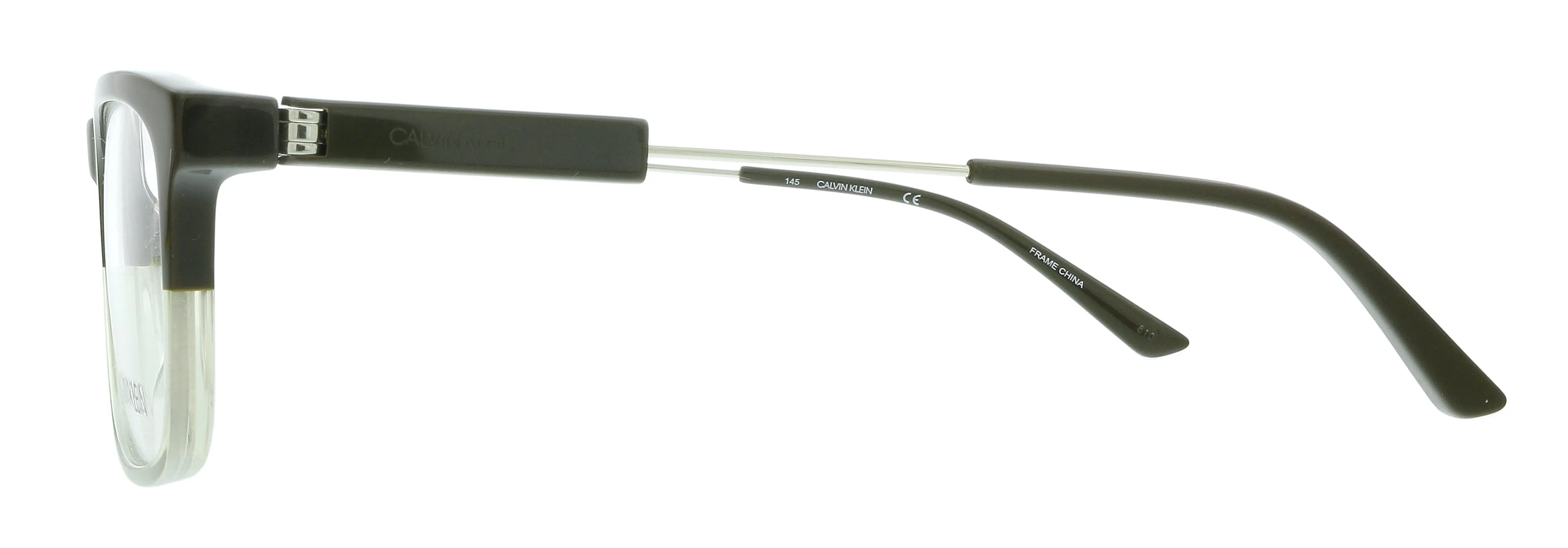 Calvin Klein CK19707 277 Brown/Crystal Taupe Gradient Modified Rectangle Eyeglasses