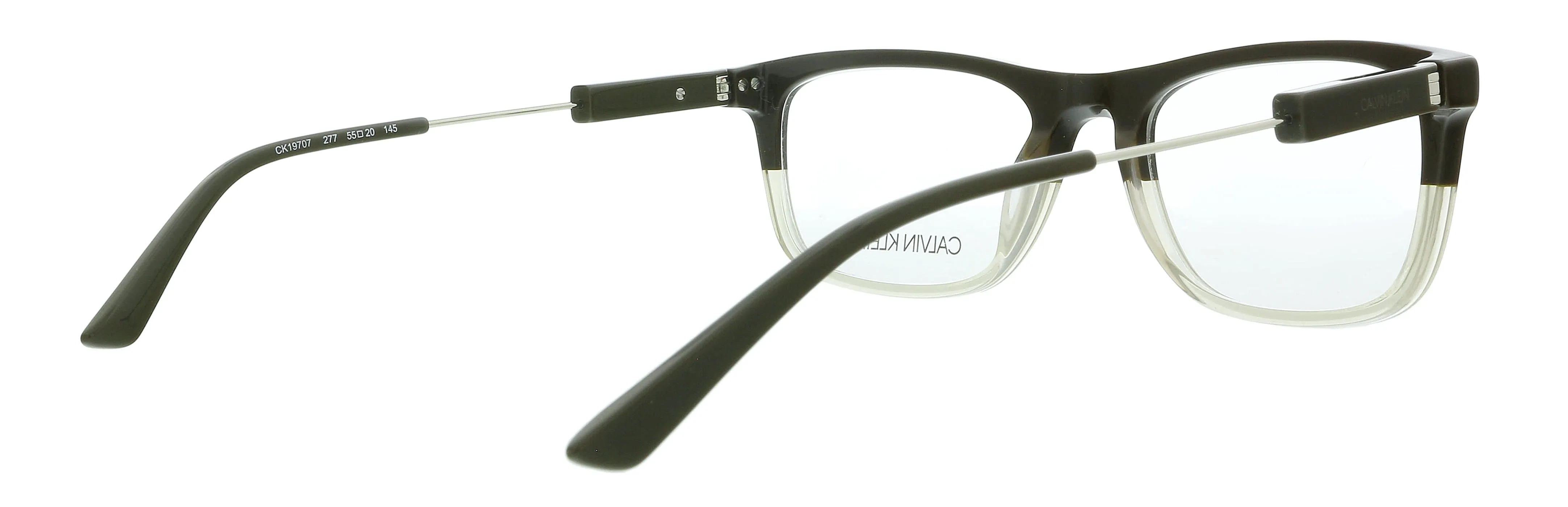 Calvin Klein CK19707 277 Brown/Crystal Taupe Gradient Modified Rectangle Eyeglasses