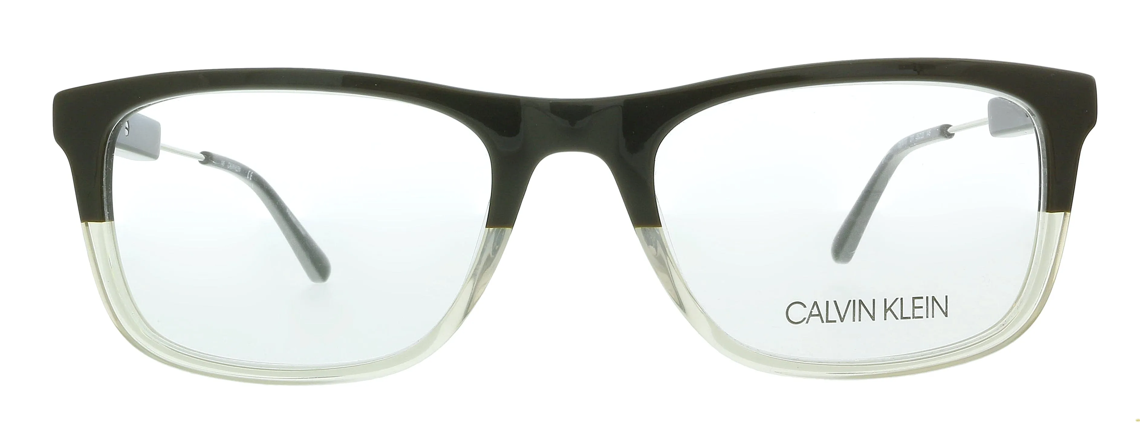Calvin Klein CK19707 277 Brown/Crystal Taupe Gradient Modified Rectangle Eyeglasses