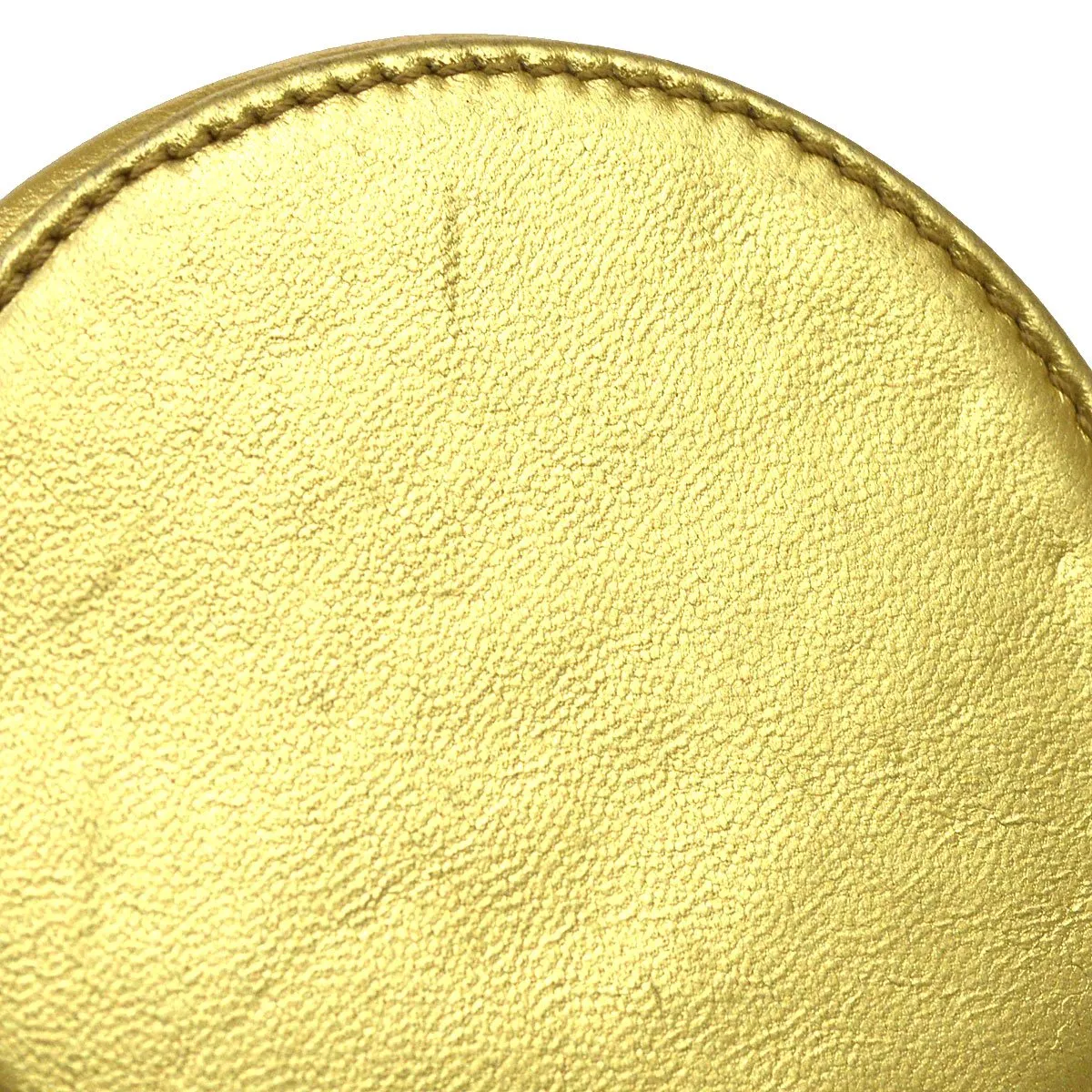 CHANEL 1994-1996 Timeless Jewelry Case Gold Lambskin 05991