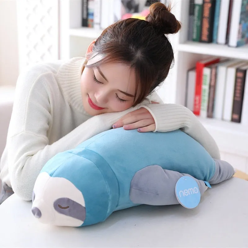 Cute Stuffed Sloth Pillow