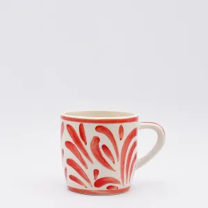 Grand mug en céramique "Andorinha" - Rouge