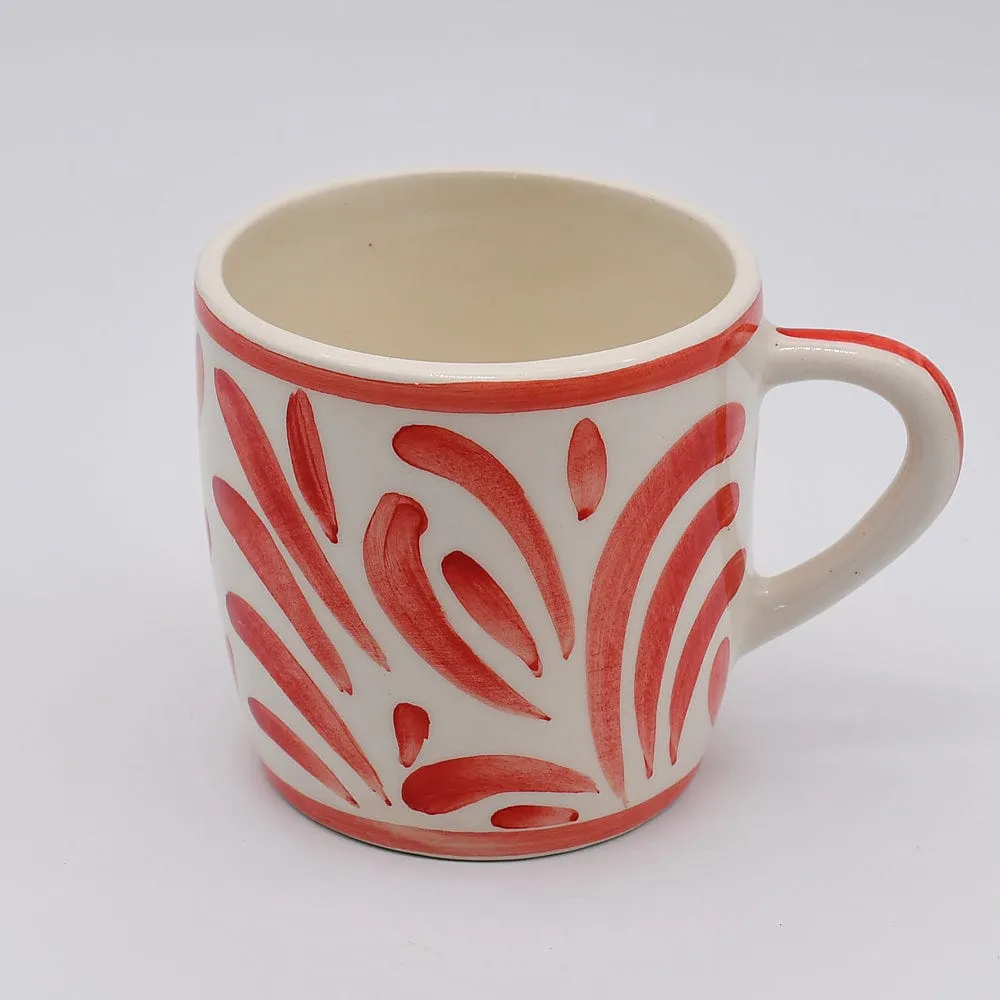 Grand mug en céramique "Andorinha" - Rouge