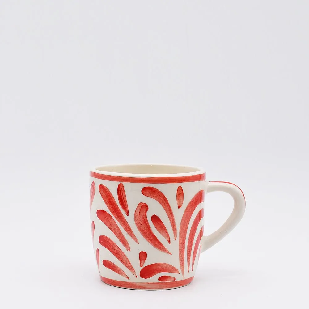 Grand mug en céramique "Andorinha" - Rouge