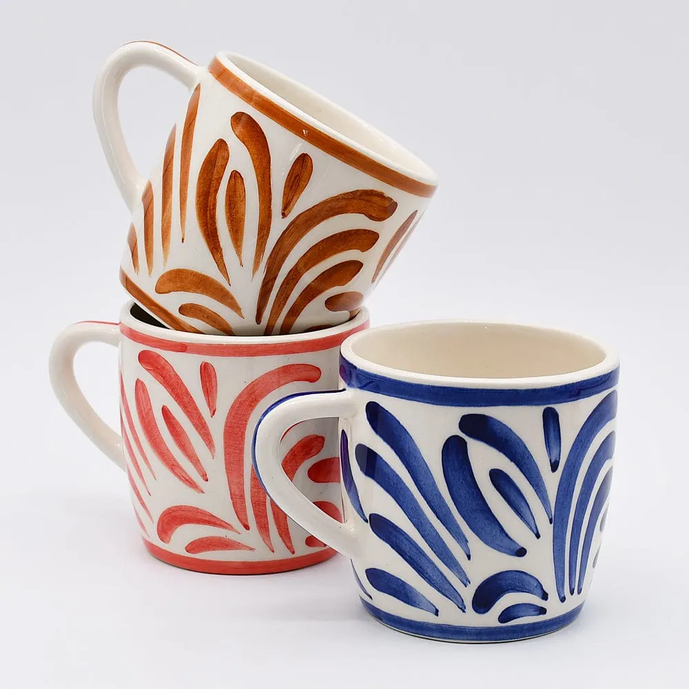 Grand mug en céramique "Andorinha" - Rouge