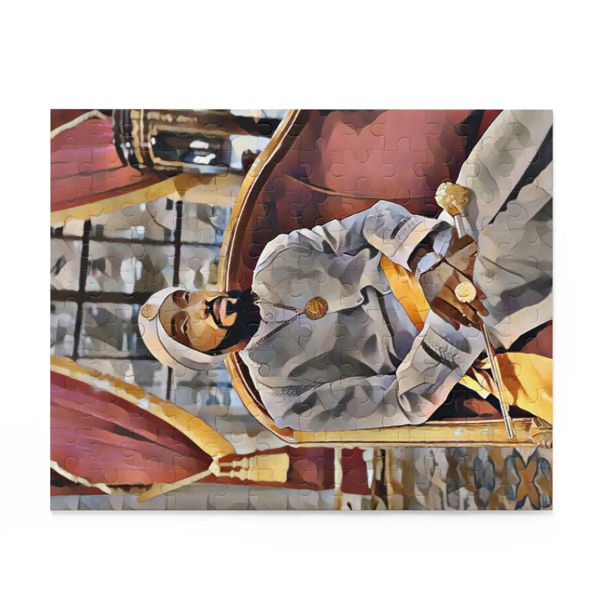 King YAHWEH Red Drapes Puzzle (120, 252, 500-Piece)