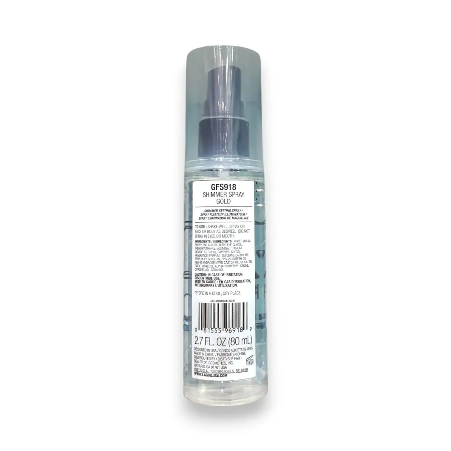 L A Girl Shimmer Spray 80ml