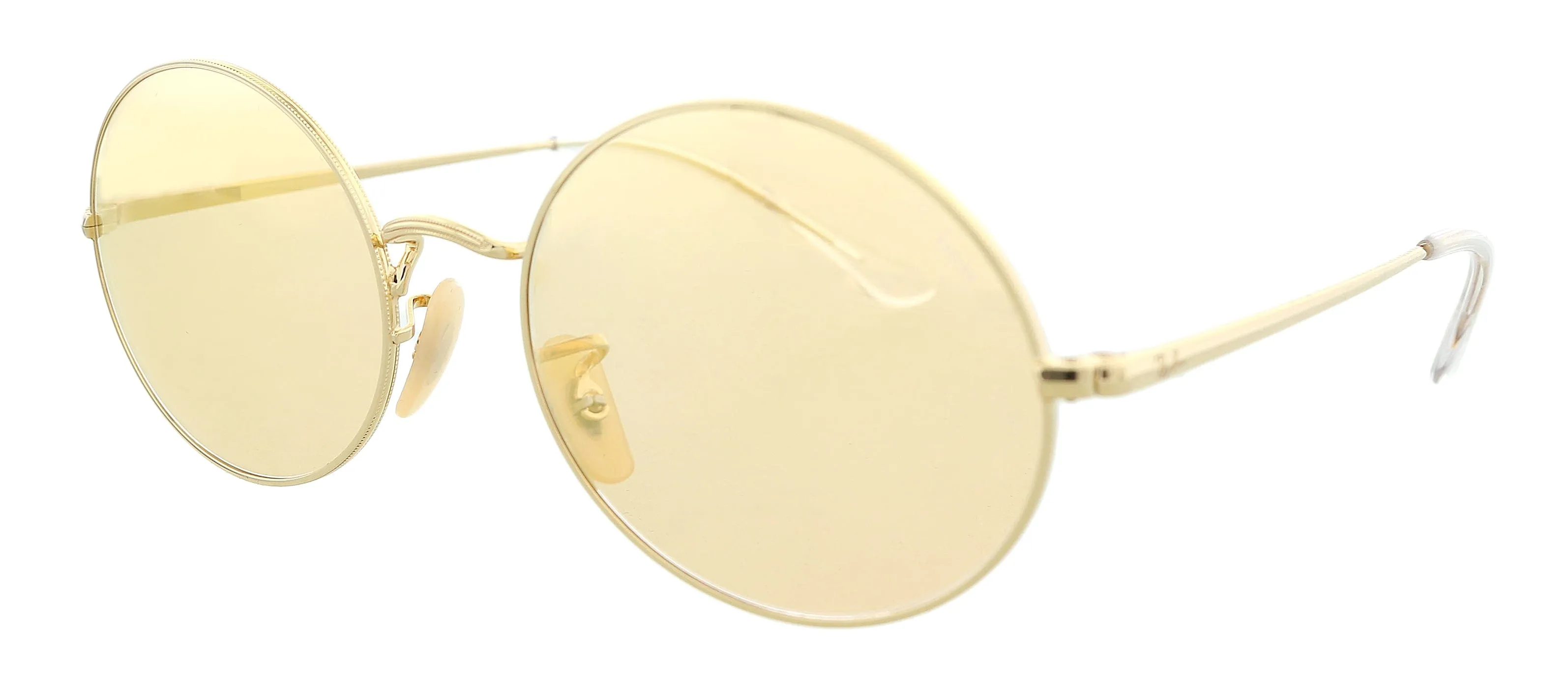 Ray-Ban 0RB1970 001/B4 Oval Shiny Gold Rectangle Sunglasses