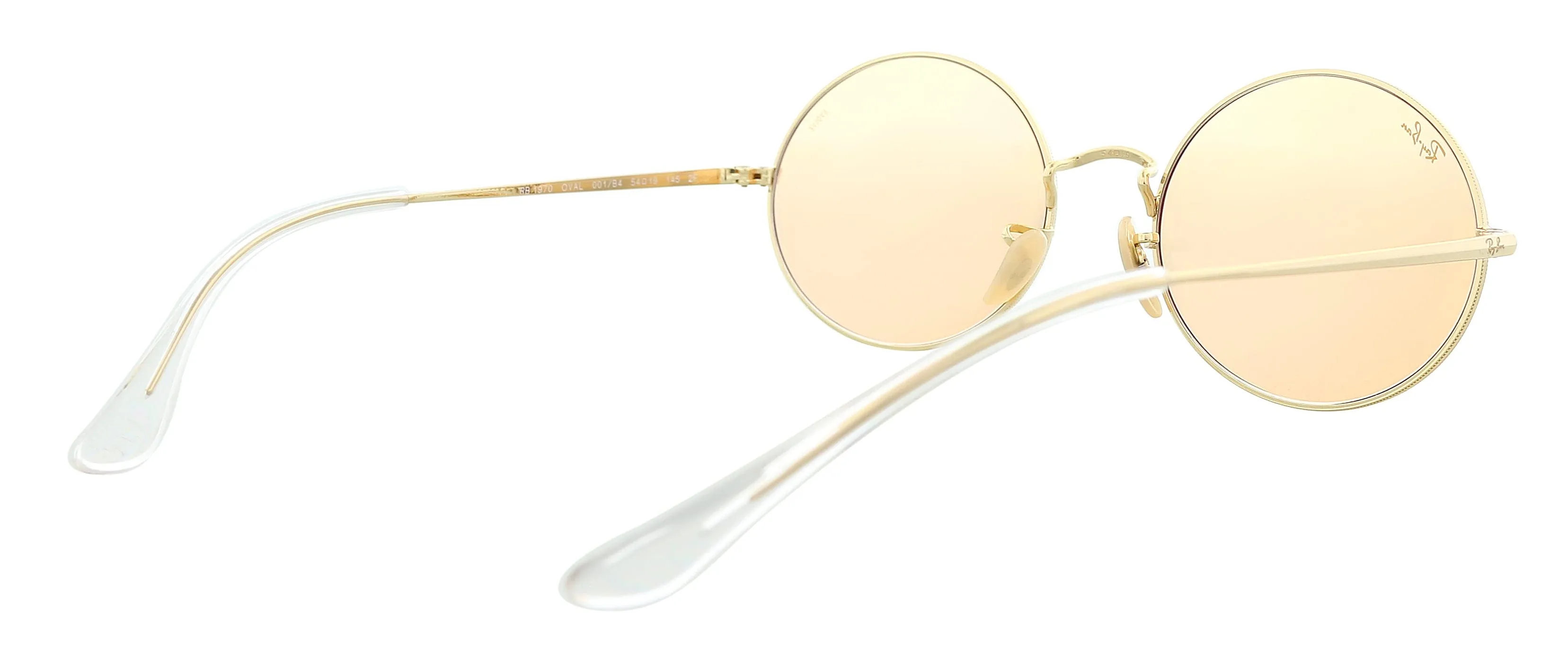 Ray-Ban 0RB1970 001/B4 Oval Shiny Gold Rectangle Sunglasses