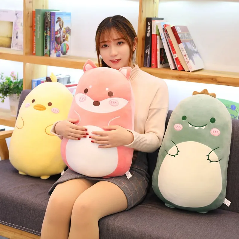 Squishy and Round Friendly Animals Plush Toys