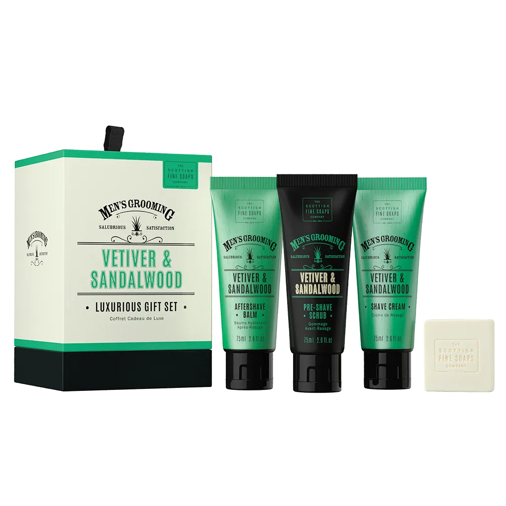 Vetiver & Sandalwood Luxurious Gift Set